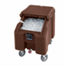 Thumbnail image #2 for Cambro SlidingLid™ Slant Top Mobile Ice Caddy, 100 lb Capacity, Dark Brown