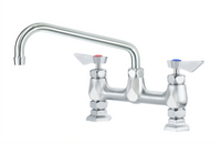 Krowne Diamond Series Low-Lead Raised Deck Mount Manual Faucet with 10-Inch Swing Spout and 8-Inch Centers
