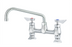 Thumbnail image #1 for Krowne Diamond Series Low-Lead Raised Deck Mount Manual Faucet with 10-Inch Swing Spout and 8-Inch Centers