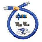 Thumbnail image #1 for Dormont Manufacturing Dormont Blue Hose 1675KITCF24 Moveable Gas Connector Kit, 3/4-Inch I.D., 24-Inch, Quick-Disconnect Valve, Restraining Device