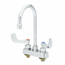 Thumbnail image #1 for T&S Brass B-1141-04-CR 4-Inch Centers Workboard Mixing Faucet with 5-3/4-Inch Swivel Gooseneck