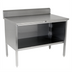 Thumbnail image #1 for John Boos Open Front Cabinet Base Stainless Steel Work Table, 120 x 30 Inches, 5 Inch Backsplash