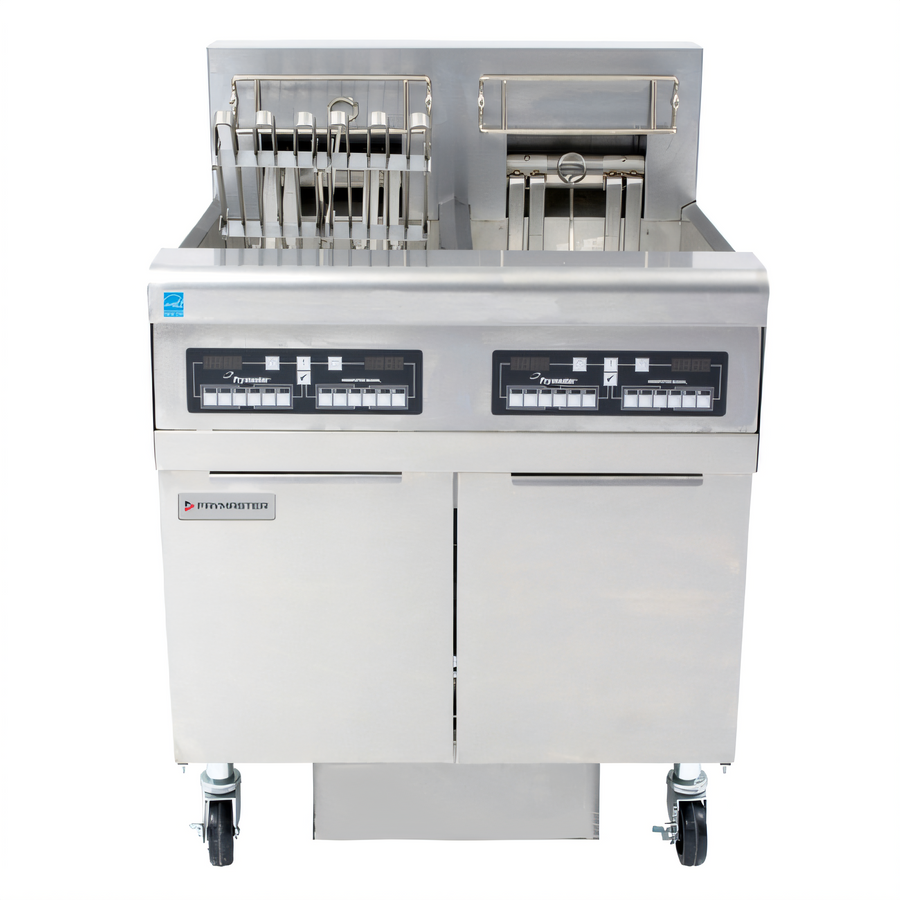 Product image #1 for Frymaster RE High Efficiency 2-Bay Electric Fryer Battery with Built-In Filtration, 2 x 50 lb. Full Frypots