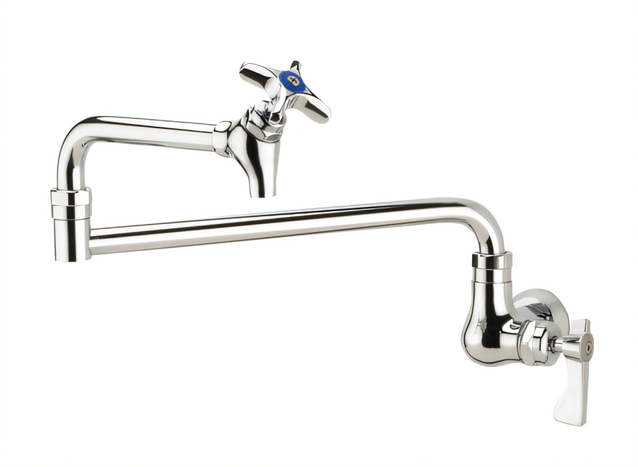 Product image #1 for Krowne Royal Series Wall-Mount Pot Filler Faucet with 18-Inch Double-Jointed Spout and Shut-Off Valve