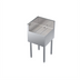 Thumbnail image #1 for Krowne Royal Series Freestanding Left End Return Underbar Corner Drainboard, Stainless Steel, 18 x 19 Inches