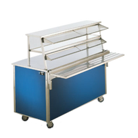 Vollrath Custom Fabrication Cafeteria Double-Deck Modified to Fit 108-Inch Base