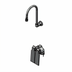 Thumbnail image #1 for T&S Brass Double Pedal Valve with Dummy Rigid Gooseneck, 1.5 GPM Laminar Flow Device, 1/2 Inch NPT