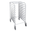 Thumbnail image #1 for 10-Tier Aluminum End-Load Bun Pan Rack with Swivel Casters