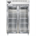 Thumbnail image #1 for Continental Refrigerator D2FSNSAGD Designer Line Two-Section Shallow Depth Reach-In Display Freezer