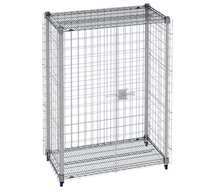 Product image #1 for MetroMax Q Stationary Wire Security Cage Shelving Unit, No Intermediate Shelves