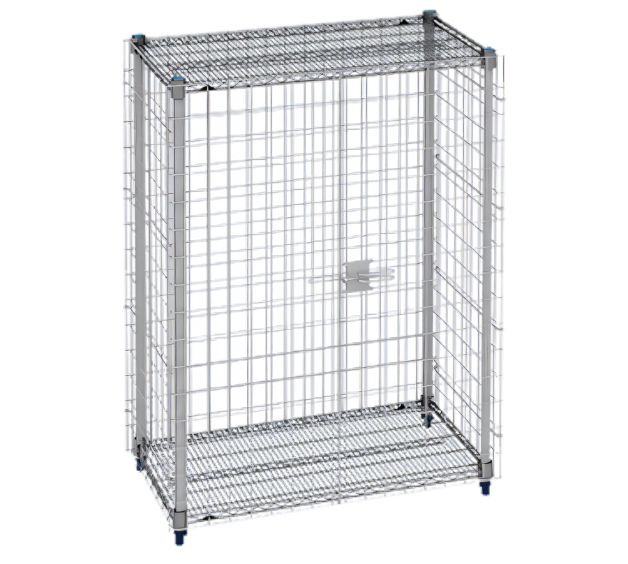 Product image #1 for MetroMax Q Stationary Wire Security Cage Shelving Unit, No Intermediate Shelves
