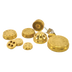 Thumbnail image #1 for Omcan #64 Maccheroni Lisci 6 mm Brass Pasta Machine Die