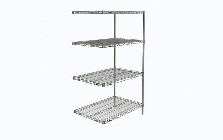 Product image #1 for Metro Super Erecta 4-Shelf Add-On Wire Shelving Unit, 36 x 24 x 63 Inches, Chrome Plated