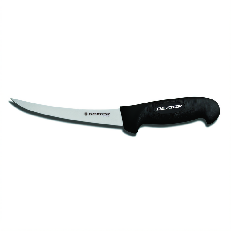 Product image #1 for Dexter Russell SofGrip 6-Inch Narrow Curved Boning Knife with Black Soft Rubber Grip Handle