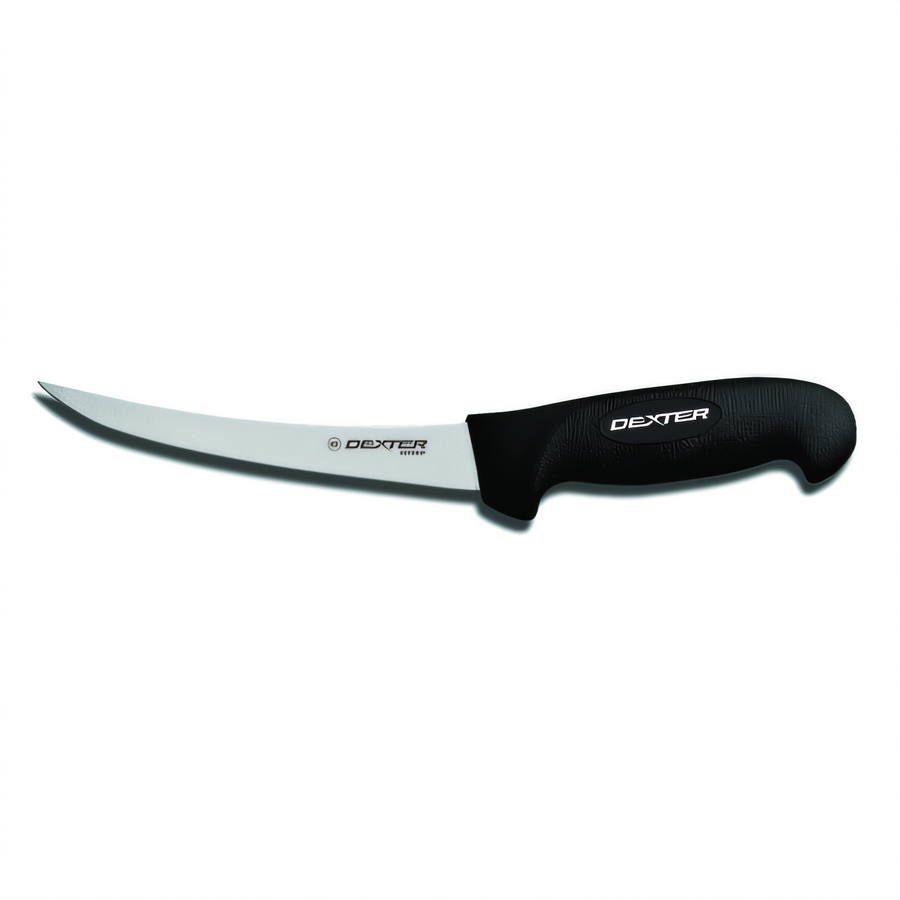 Product image #1 for Dexter Russell SofGrip 6-Inch Narrow Curved Boning Knife with Black Soft Rubber Grip Handle