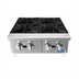 Thumbnail image #1 for CookRite ACHP-4 24-Inch Countertop Gas Hot Plate with 4 Burners, 128,000 BTU