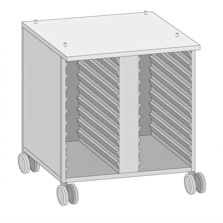 Product image #1 for RATIONAL UltraVent US III Extra-Height Mobile Oven Stand for SelfCooking Center 61 / CombiMaster Plus 61