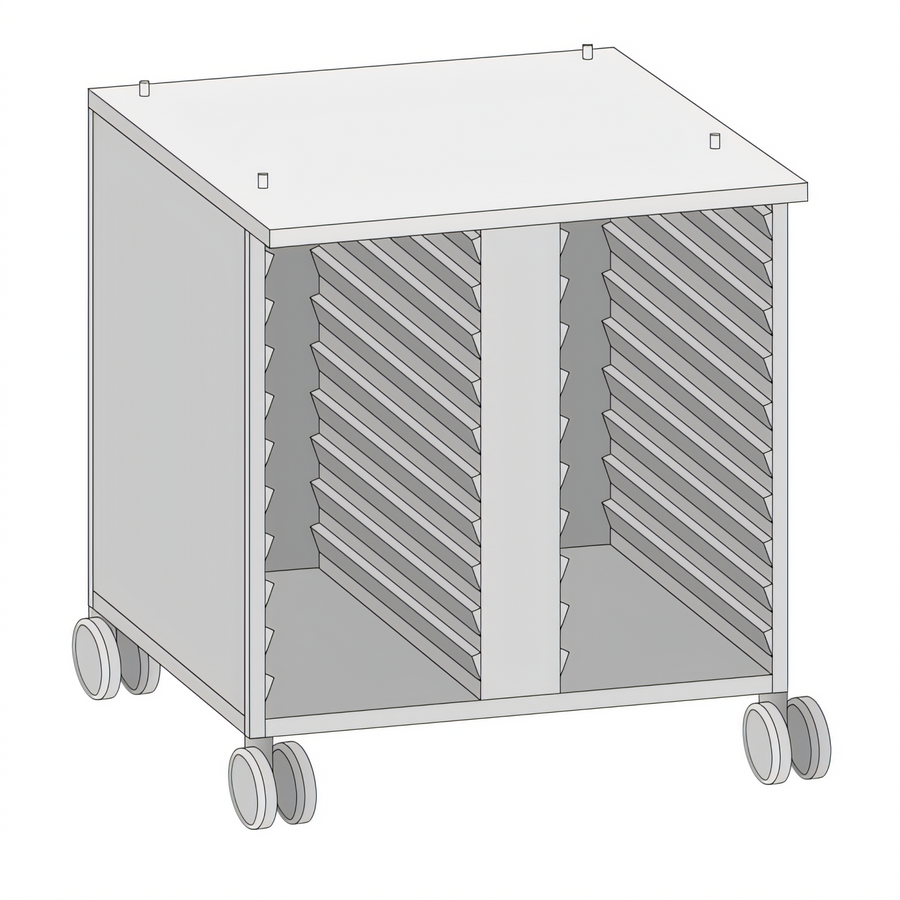Product image #1 for RATIONAL UltraVent US III Extra-Height Mobile Oven Stand for SelfCooking Center 61 / CombiMaster Plus 61