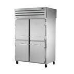 Thumbnail image #1 for True Mfg. - General Foodservice SPEC SERIES STA2RPT-4HS-2S-HC Two-Section Pass-Thru Reach-In Refrigerator, 4 Front Half Doors, 2 Rear Swing Doors