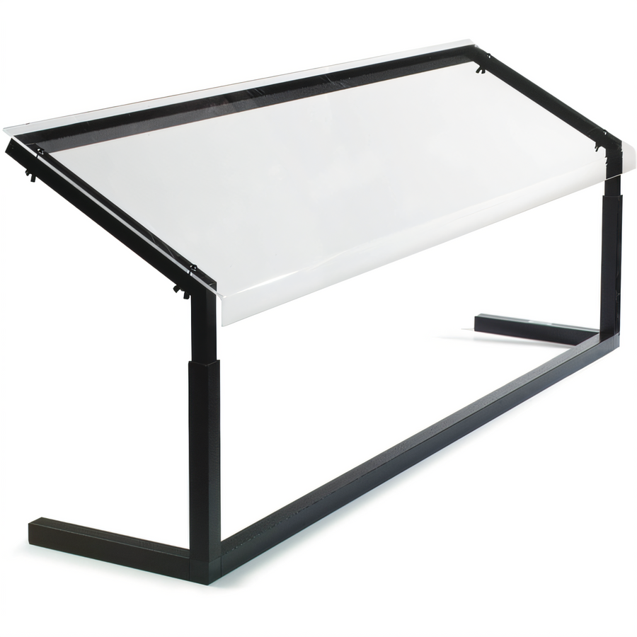 Product image #1 for 60-Inch Portable Self-Service Free-Standing Height-Adjustable Single-Sided Sneeze Guard, Black