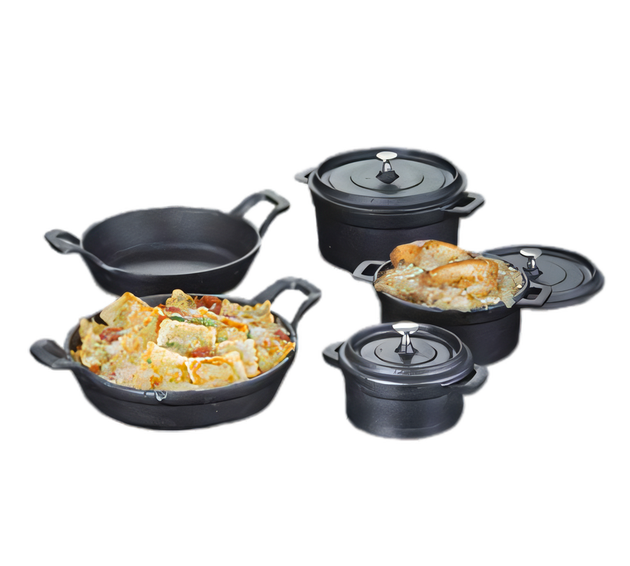 Product image #1 for 19 oz Round Cast Iron Baking Dish with Handles