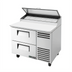 Thumbnail image #1 for True 44 5/8-Inch Stainless Steel Refrigerated Pizza Prep Table with 2 Drawers and Alternate Top