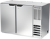 Thumbnail image #1 for Beverage-Air BB48HC-PT-S Two-Section Pass-Thru Back Bar Refrigerator with 4 Solid Doors and Stainless Steel Top