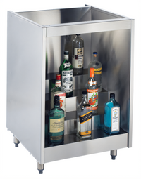 Krowne Royal Series 24-Inch Back Bar Liquor Display, No Top, 4-Step