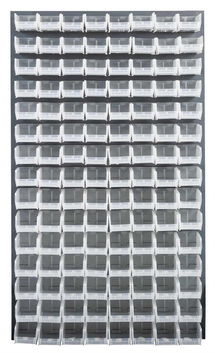 Product image #1 for Wall-Mounted Louvered Panel Starter Unit with 120 Clear Bins