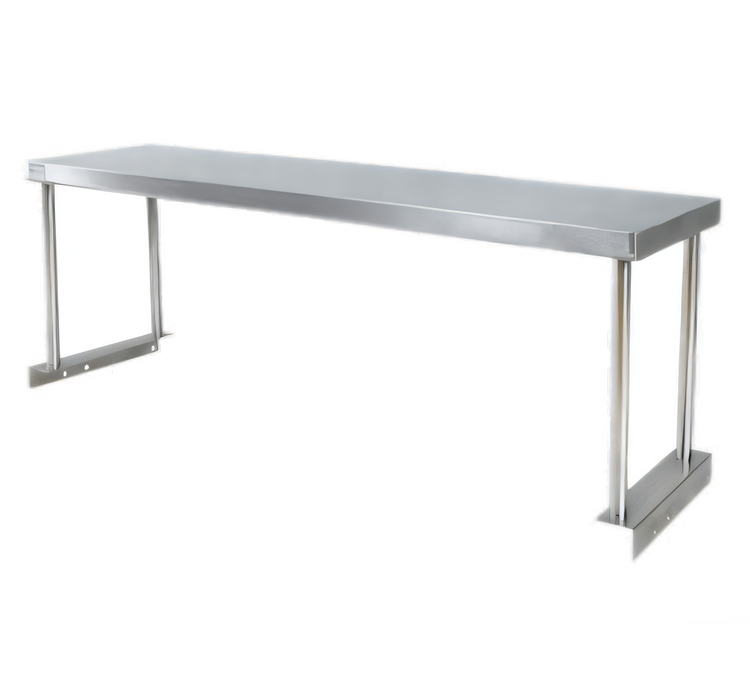 Product image #1 for 32 Inch Table-Mount Single-Tier 430 Stainless Steel Overshelf for Sealed Well and Cold Pan Tables