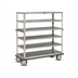Thumbnail image #1 for Queen Mary Stainless Steel Utility Cart with 6 Shelves and 1600 lb. Capacity