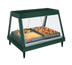Thumbnail image #1 for Hatco Glo-Ray Full-Service Countertop Heated Display Case, 3-Pan, Straight Glass Front, Humidity, Rear Sliding Doors
