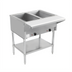 Thumbnail image #1 for BevLes 2-Well Dry Heat Steam Table with Open Pan Wells and Cutting Board
