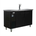 Thumbnail image #1 for Serv-Ware DD49-1-HC 49-Inch Single Tower Beer Dispenser Keg Cooler with 2 Faucets, 10.45 Cu. Ft.