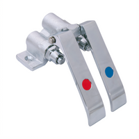 BK Resources OptiFlow Chrome Plated Lead Free Dual Pedal Knee Valve Kit