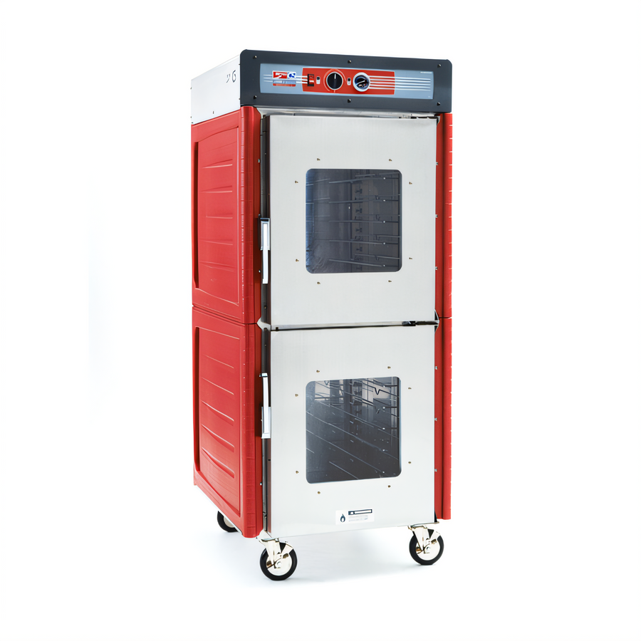 Product image #1 for Metro C5 4 Series Full Height Mobile Heated Holding Cabinet with Insulation Armour Plus, Clear Dutch Doors