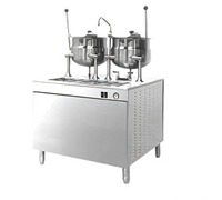 Cleveland Range 36-Inch Dual 6-Gallon Electric Steam Kettle Cabinet Base with 24 kW Boiler
