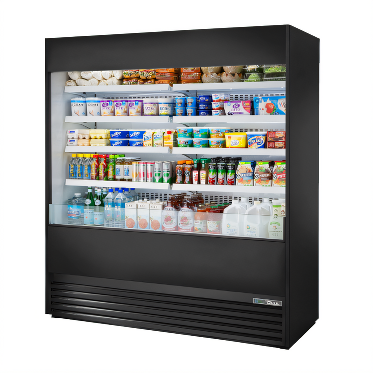 Product image #1 for 72-Inch Vertical Air Curtain Merchandiser Open-Air Cooler with 8 Adjustable Shelves