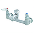 Thumbnail image #1 for T&S Brass Wall-Mount Service Sink Faucet with Vacuum Breaker Nozzle, 8