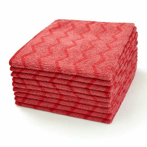 Product image #1 for Hygen General Purpose Microfiber Cleaning Cloth, 16 x 16 Inch, Red