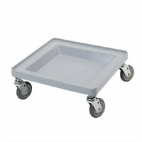 Cambro Camdolly® Platform Dish Rack Dolly for Full-Size Camracks, Without Handle, Soft Gray