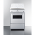 Thumbnail image #1 for Summit Commercial 24-Inch 4-Burner Induction Smooth-Top Range with 2.92 Cu. Ft. Oven, White