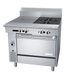 Thumbnail image #1 for Garland Cuisine Series 36-Inch Heavy Duty Natural Gas Combination Top Range with 2 Open Burners, 18-Inch Hot Top, and Standard Oven