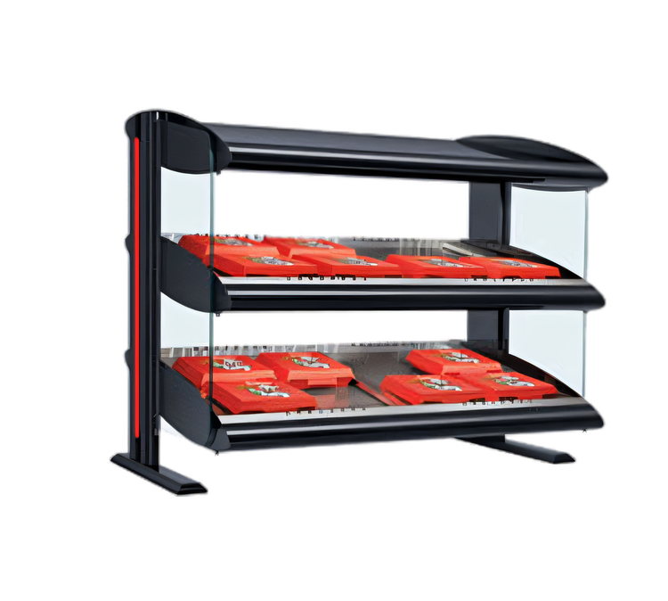 Product image #1 for Hatco Spot On Slant Dual-Shelf Countertop Heated Zone Merchandiser Warmer, 28-Inch Wide, 120V