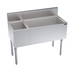 Thumbnail image #1 for Krowne Royal Series Stainless Steel 42-Inch Underbar Combination Ice Bin with Right-Side 30-Inch Ice Bin, 12-Inch Insulated Bottle Storage, and 10-Circuit Cold Plate