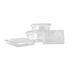Thumbnail image #1 for Omcan Clear Rectangular Stackable Polycarbonate Food Storage Container, 18 x 26 x 3-1/2 Inches