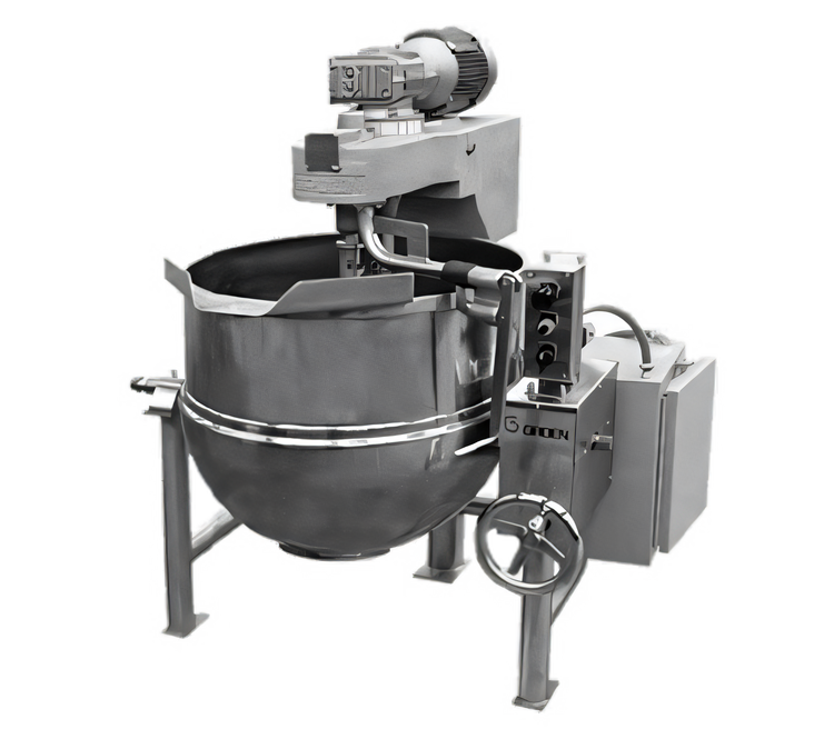 Product image #1 for Groen DL-40 TA/3 40-Gallon 2/3 Jacketed Tilting Direct Steam Cooker/Mixer Kettle with Twin Shaft Agitator