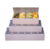 Thumbnail image #1 for American Metalcraft 4-Compartment Bar Condiment Holder with Stainless Steel Frame and 400 mL Plastic Containers