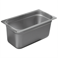 Carlisle DuraPan 1/3 Size Solid Steam Table Pan, 6-Inch Deep, 18/8 Stainless Steel