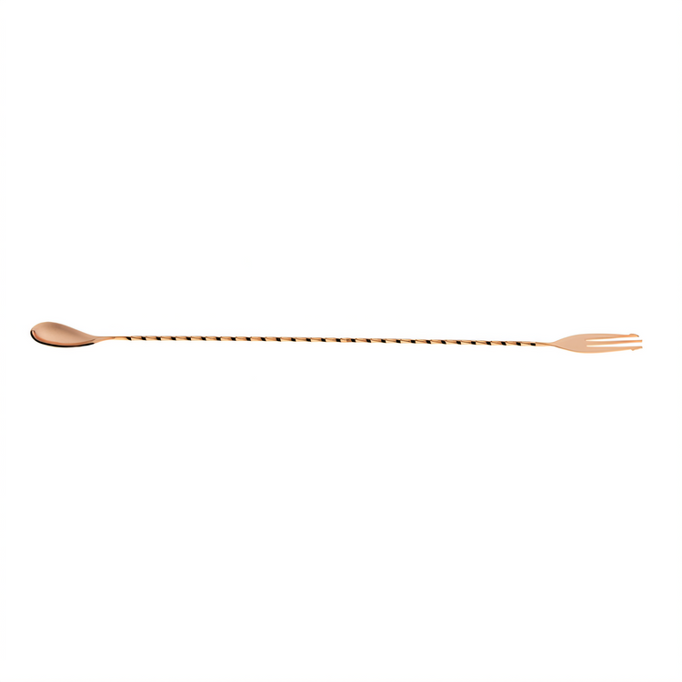 Product image #1 for Barfly Copper-Plated 15-3/4-Inch Stainless Steel Bar Spoon with 3-Tine Fork End